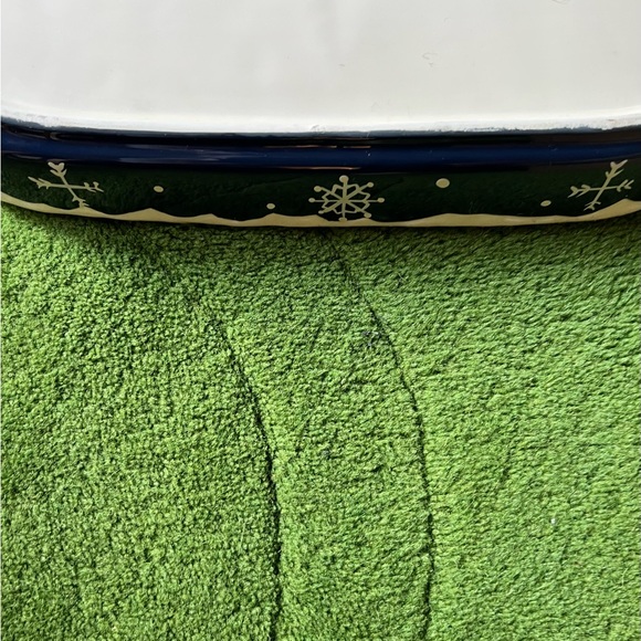 Adorable Christmas Dish. Snowman, Birds, Ceramic. 11.5” long. - Picture 7 of 10